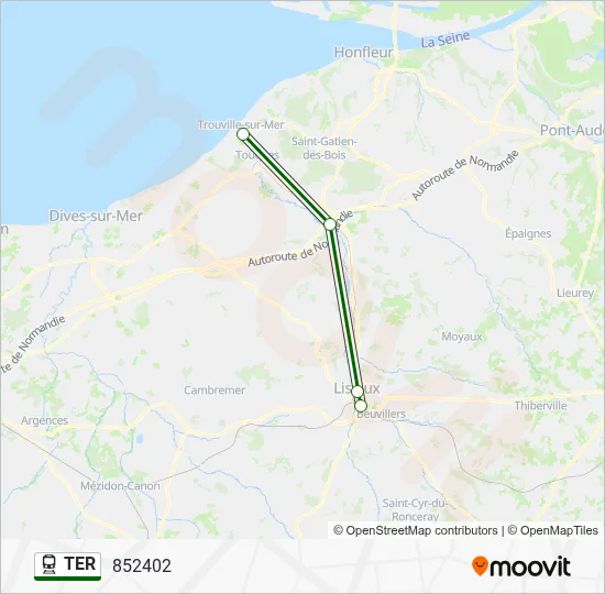 TER Train Line Map