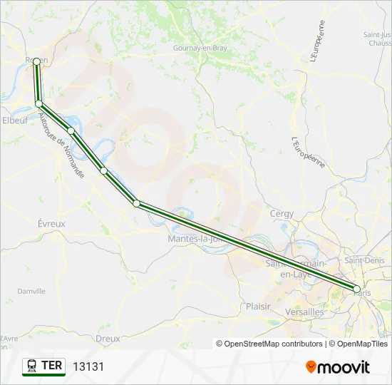 TER Train Line Map