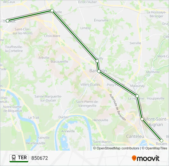 TER Train Line Map