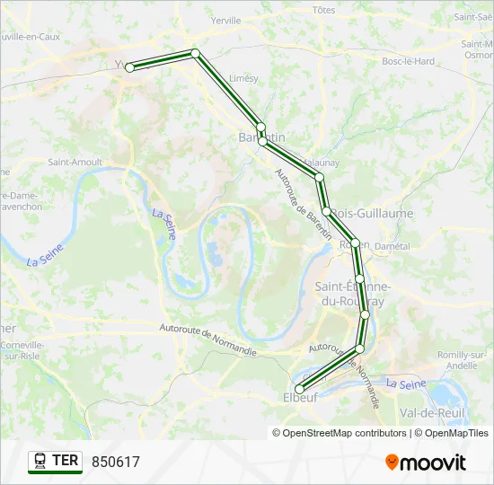TER Train Line Map