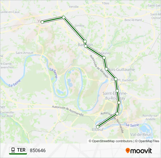 TER Train Line Map