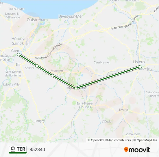 TER Train Line Map