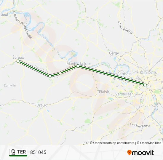 TER Train Line Map