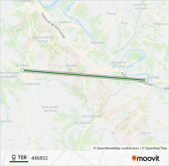 TER Train Line Map