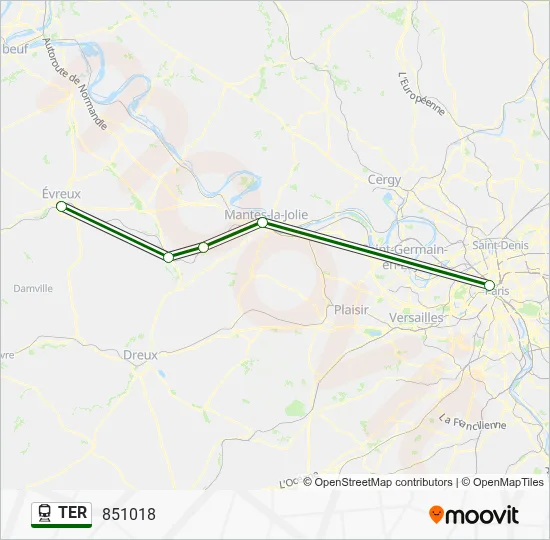 TER Train Line Map