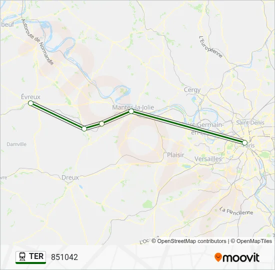 TER Train Line Map