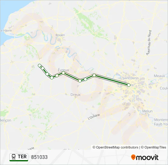 TER Train Line Map
