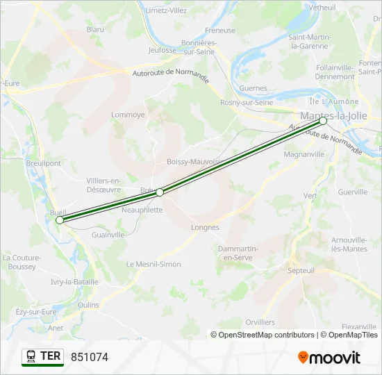 TER Train Line Map