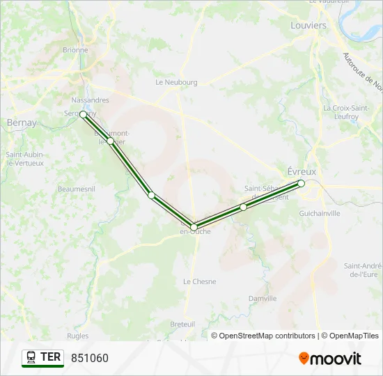 TER Train Line Map