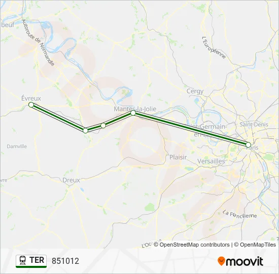 TER Train Line Map