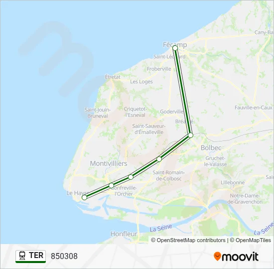 TER Train Line Map