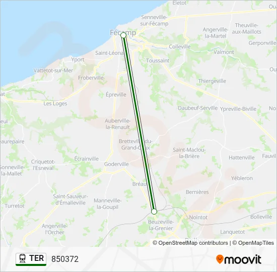 TER Train Line Map