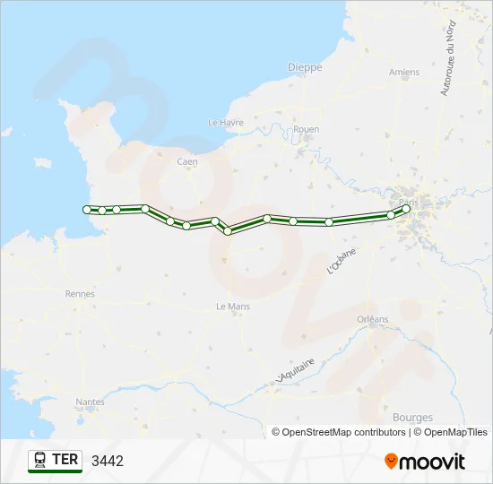 TER Train Line Map