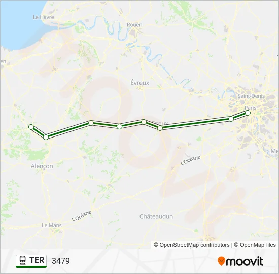 TER Train Line Map