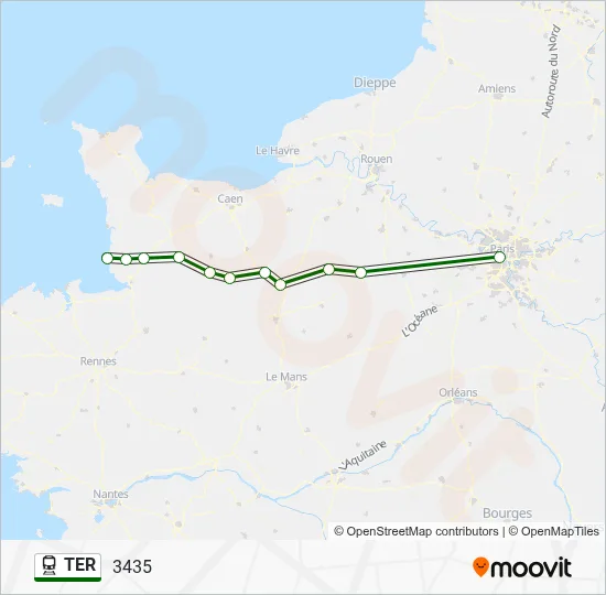 TER Train Line Map