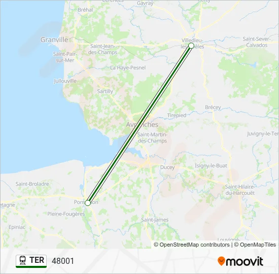 TER Train Line Map