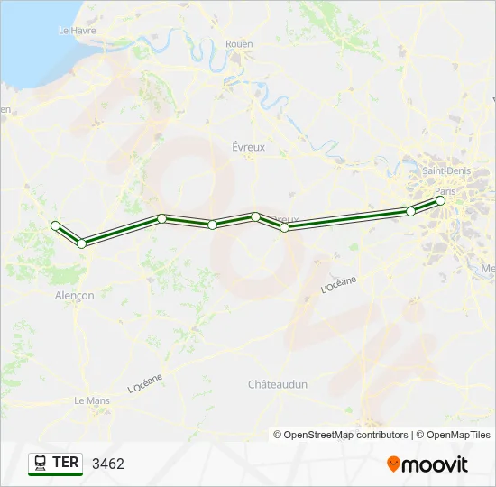 TER Train Line Map