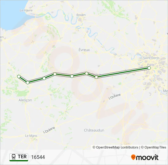 TER Train Line Map