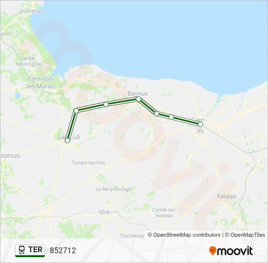 TER Train Line Map