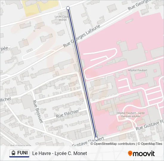 FUNI Light Rail Line Map