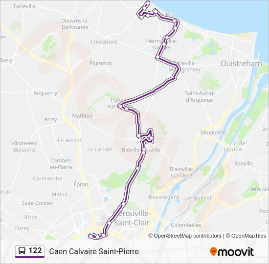 Mapa de 122 de autobús