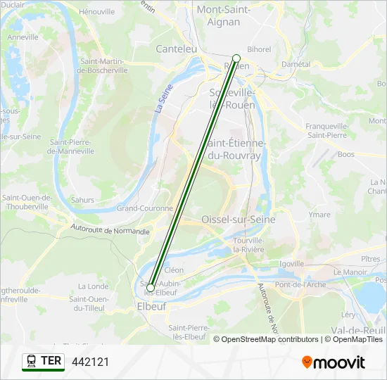 TER Train Line Map