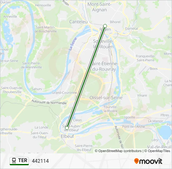 TER Train Line Map