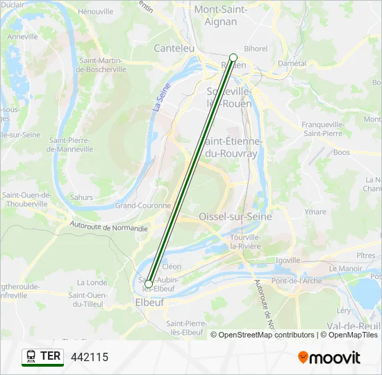 TER Train Line Map