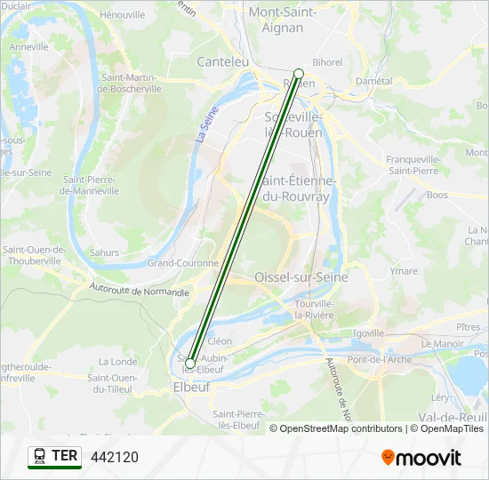 TER Train Line Map