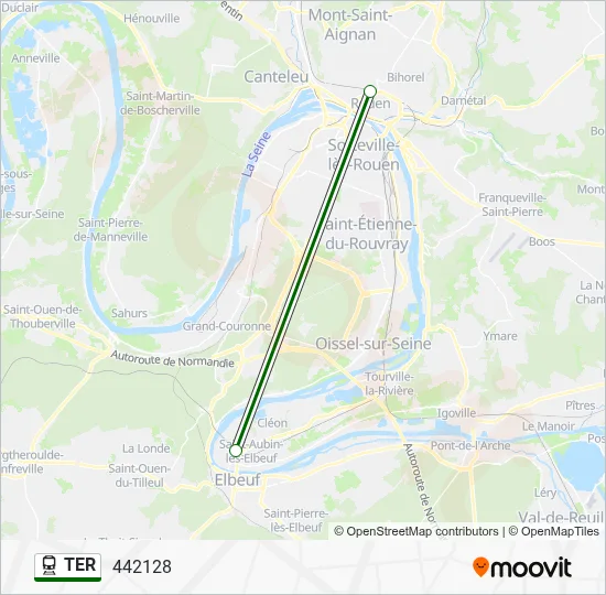 TER Train Line Map