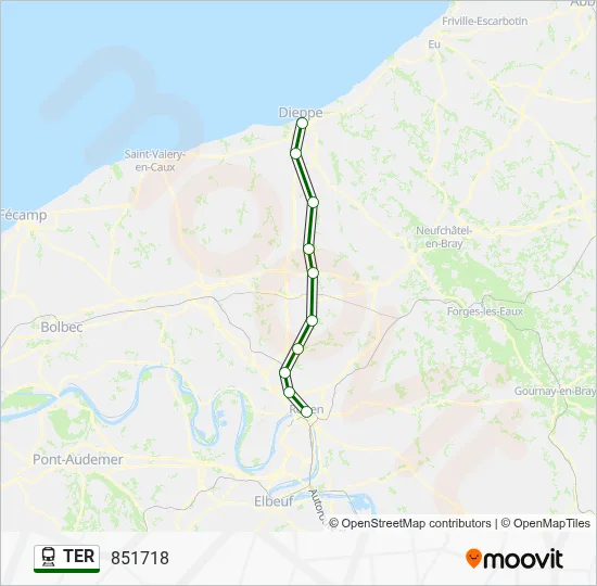 TER Train Line Map