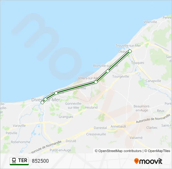 TER Train Line Map