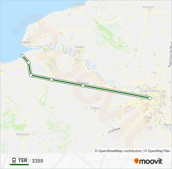 TER Train Line Map