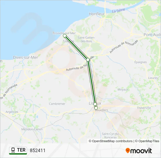 TER Train Line Map