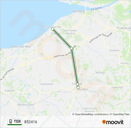 TER Train Line Map