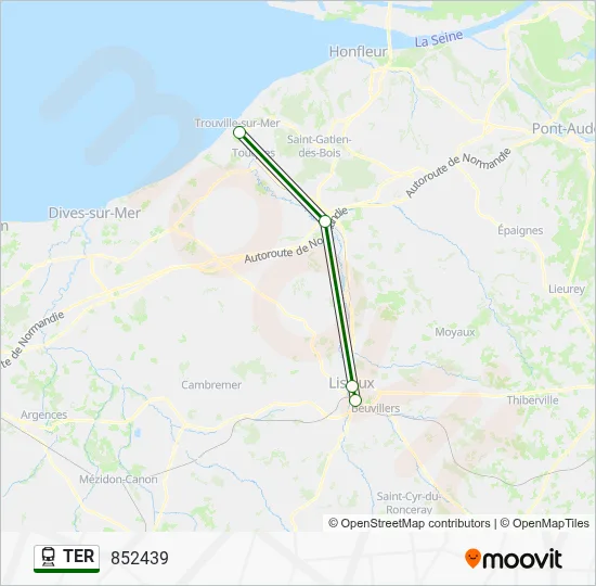 TER Train Line Map