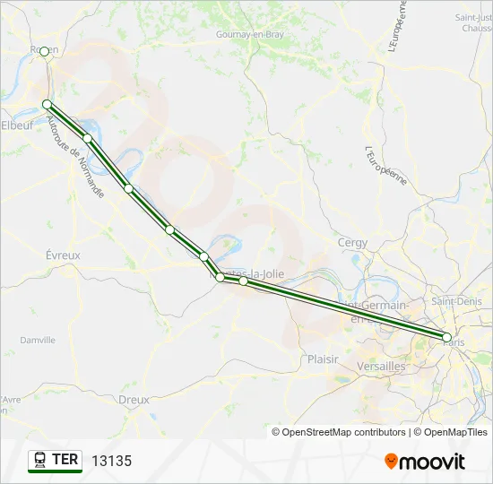 TER Train Line Map