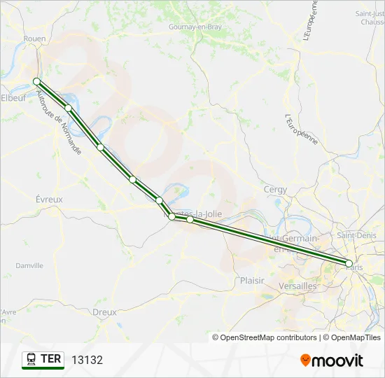 TER Train Line Map