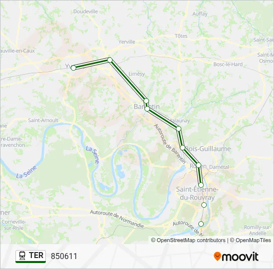 TER Train Line Map
