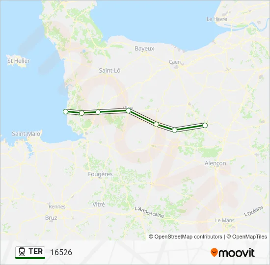 TER Train Line Map