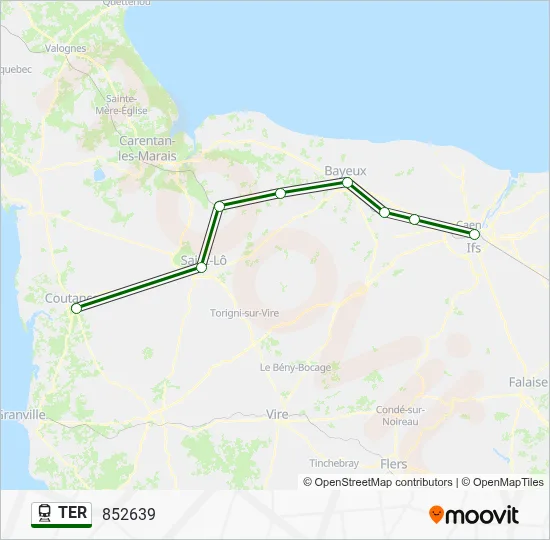 TER Train Line Map