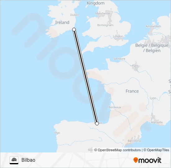 IE ROE-ES BIO Ferry Line Map