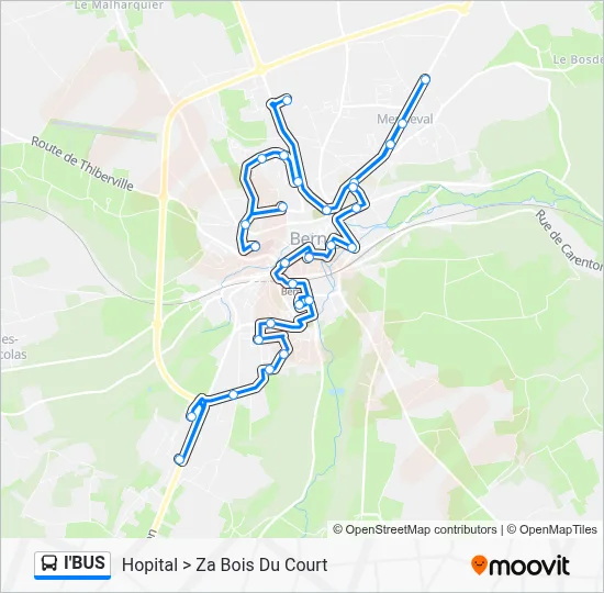 I'BUS Bus Line Map
