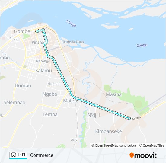 l01 Route: Schedules, Stops & Maps - Commerce (Updated)