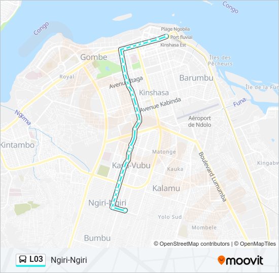 L03 Bus Line Map