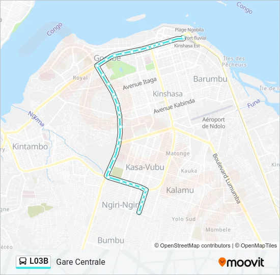 L03B Bus Line Map