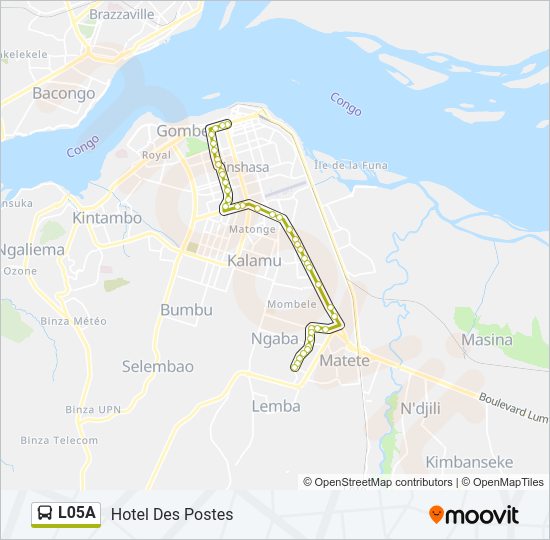 L05A Bus Line Map