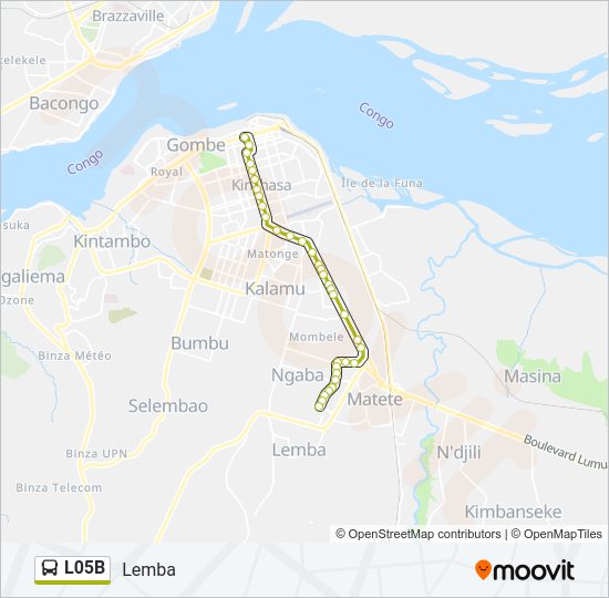 L05B Bus Line Map