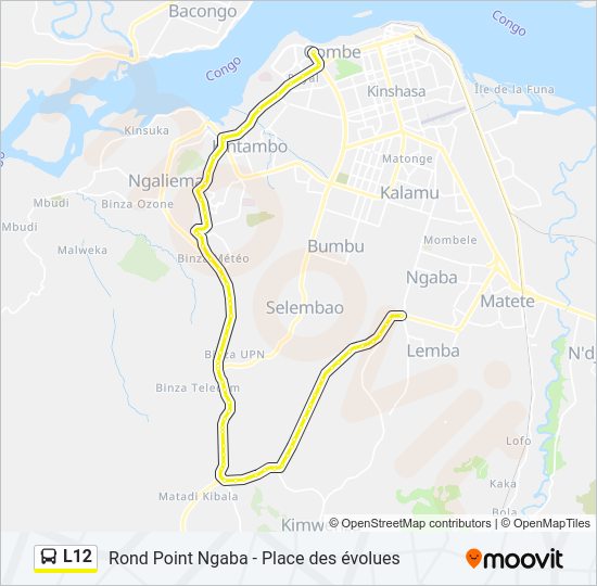 L12 Bus Line Map