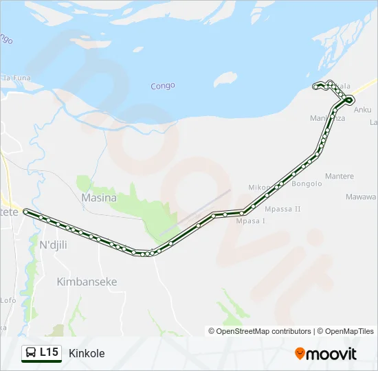 L15 Bus Line Map
